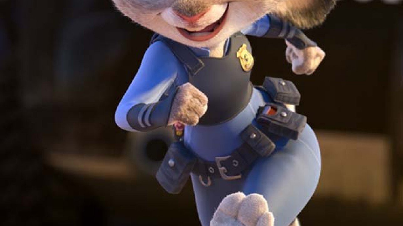 ZOOTOPIA ??OFFICER HOPPS -- Judy Hopps (voice of Ginnifer Goodwin) believes anyone can be anything. Being the first bunny on a police force of big, tough animals isn't easy, but Hopps is determined to prove herself. Featuring score by Oscar?-winning composer Michael Giacchino, and an all-new original song, "Try Everything," performed by Grammy? winner Shakira, Walt Disney Animation Studios' "Zootopia" opens in U.S. theaters on March 4, 2016. ?2015 Disney. All Rights Reserved.