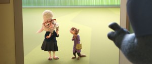 ZOOTOPIA – Pictured (L-R): Assistant Mayor Bellwether & Mrs. Otterton. ©2016 Disney. All Rights Reserved.