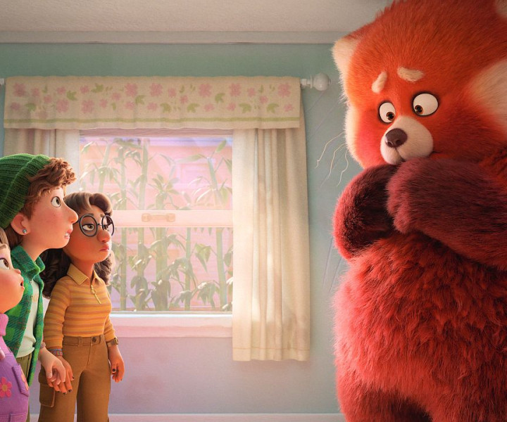 WE’VE GOT YOUR (FLUFFY) BACK – In Disney and Pixar’s all-new original feature film “Turning Red,” everything is going great for 13-year-old Mei—until she begins to “poof” into a giant panda when she gets too excited. Fortunately, her tightknit group of friends have her fantastically fluffy red panda back. Featuring the voices of Rosalie Chiang, Ava Morse, Maitreyi Ramakrishnan and Hyein Park as Mei, Miriam, Priya and Abby, “Turning Red” opens in theaters on March 11, 2022. © 2021 Disney/Pixar. All Rights Reserved.
