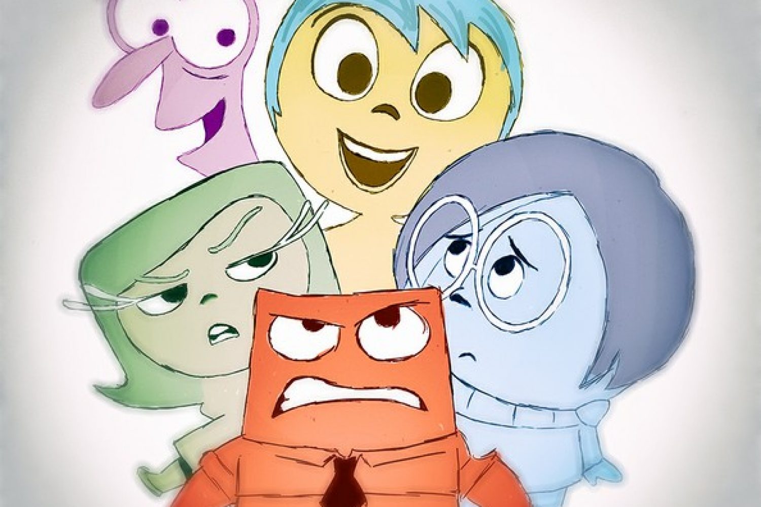 Dazu habe ich eine eigene Skizze (inspirert von einen  Original den ich bei Pixar am 18 jun selbst gesehen habe) mit Wacom gezeichnet :)