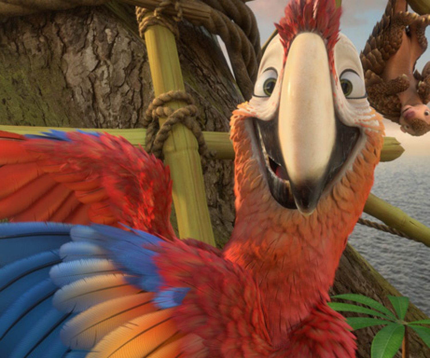 Papagei Dienstag und Schuppentier Pango