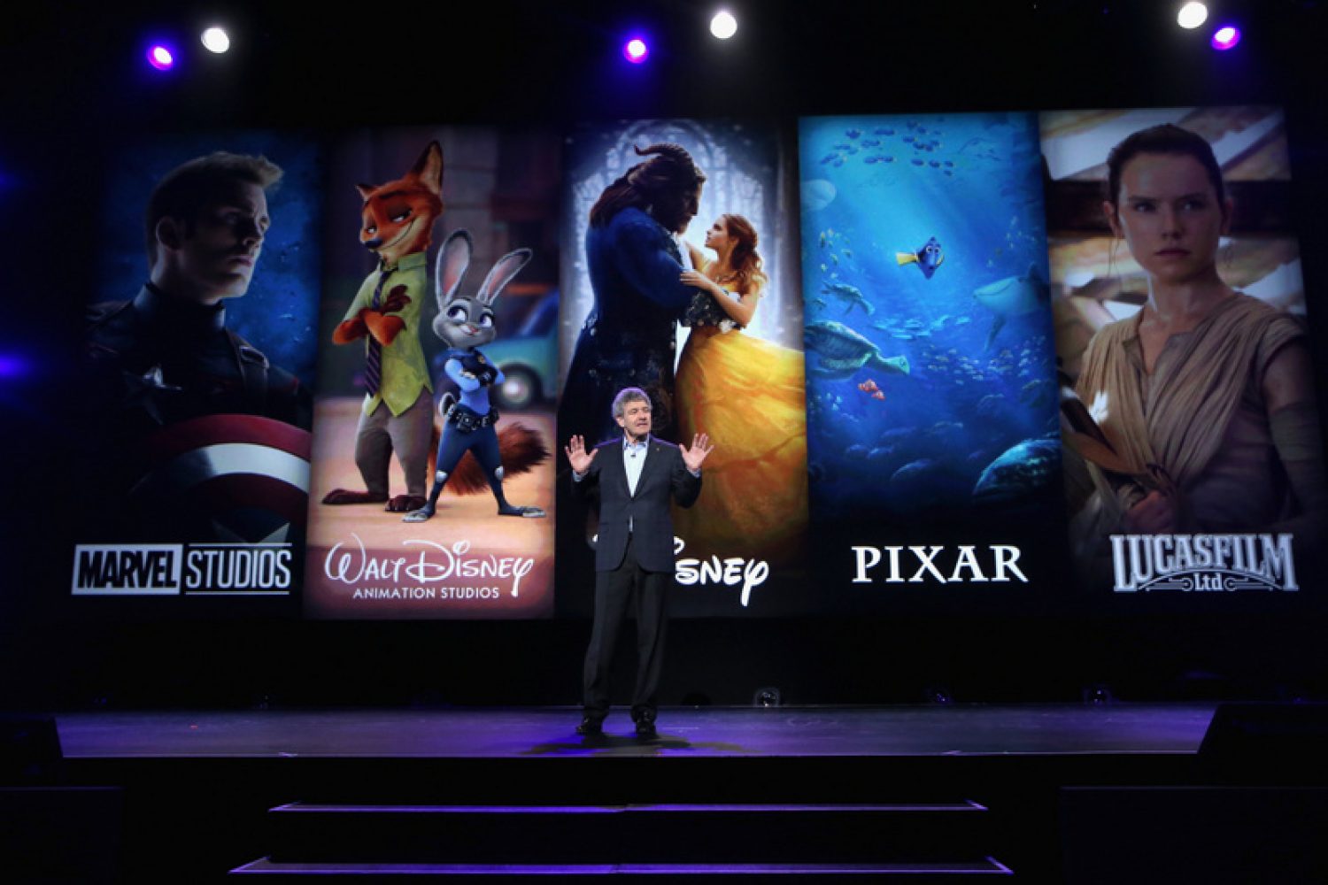 ANAHEIM, CA - JULY 15:  The Walt Disney Studios Chairman Alan Horn took part today in the Walt Disney Studios live action presentation at Disney's D23 EXPO 2017 in Anaheim, Calif.  (Photo by Jesse Grant/Getty Images for Disney) *** Local Caption *** Alan Horn