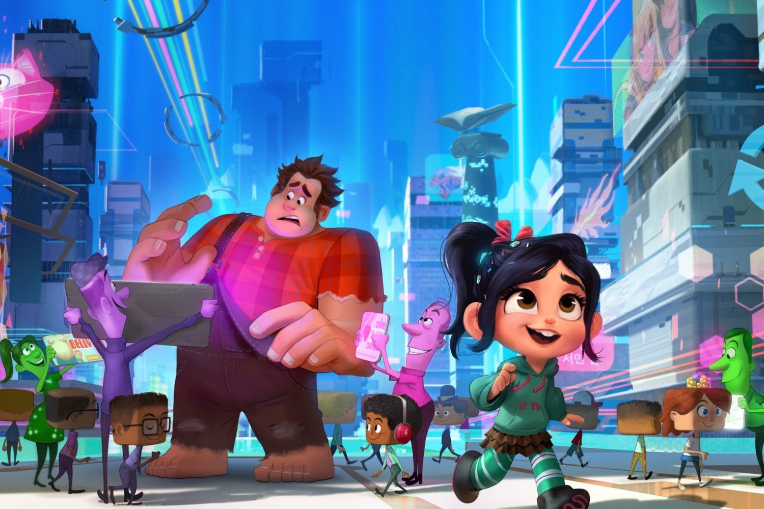 “Ralph Breaks the Internet: Wreck-It Ralph 2” leaves Litwak’s video arcade behind, venturing into the uncharted, expansive and thrilling world of the internet—which may or may not survive Ralph’s wrecking. Video game bad guy Ralph (voice of John C. Reilly) and fellow misfit Vanellope von Schweetz (voice of Sarah Silverman) must risk it all by traveling to the world wide web in search of a replacement part to save Vanellope’s video game, Sugar Rush. In way over their heads, Ralph and Vanellope rely on the citizens of the internet—the netizens—to help navigate their way, including a webite entrepreneur named Yesss (voice of Taraji P. Henson), who is the head algorithm and the heart and soul of trend-making site “BuzzzTube.” Directed by Rich Moore (“Zootopia,” “Wreck-It Ralph”) and Phil Johnston (co-writer “Wreck-It Ralph,” “Cedar Rapids,” co-writer “Zootopia,”), and produced by Clark Spencer (“Zootopia,” “Wreck-It Ralph,” “Bolt”), “Ralph Breaks the Internet: Wreck-Ralph 2” hits theaters on Nov. 21, 2018.