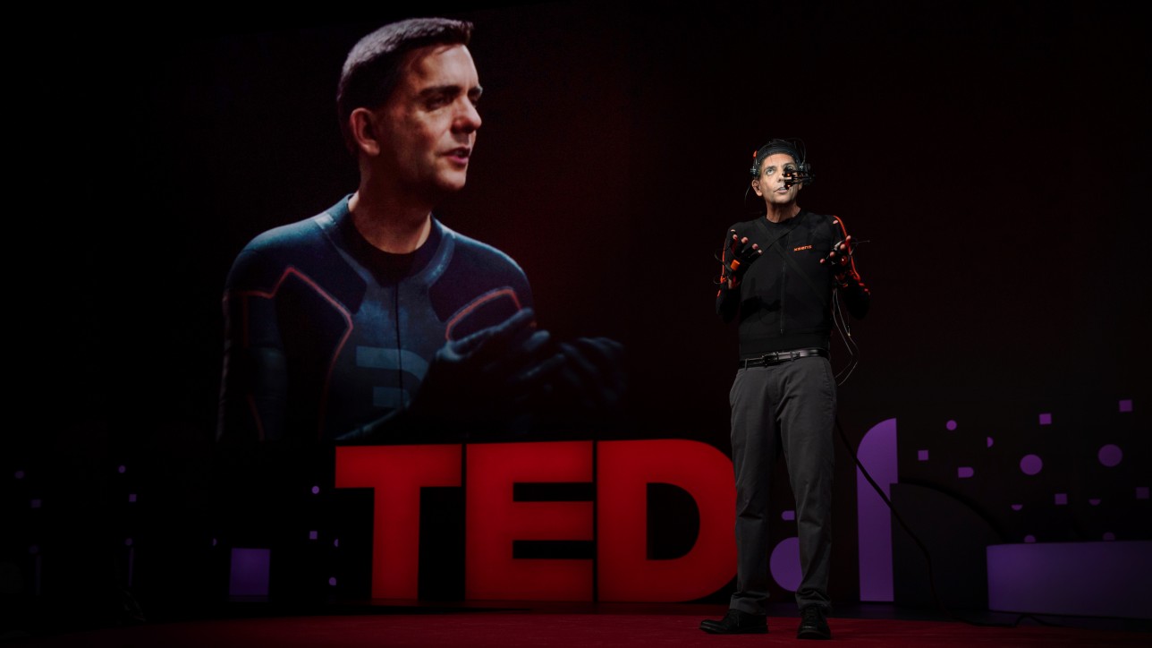 Doug Roble speaks at TED2019: Bigger Than Us. April 15 - 19, 2019, Vancouver, BC, Canada. Photo: Bret Hartman / TED