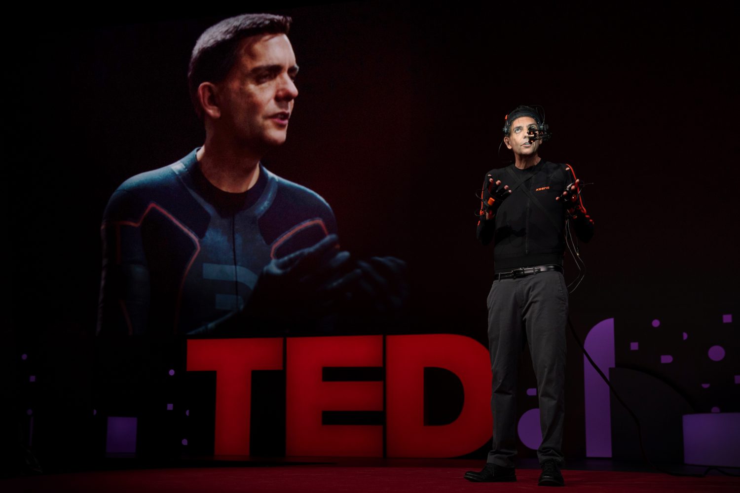 Doug Roble speaks at TED2019: Bigger Than Us. April 15 - 19, 2019, Vancouver, BC, Canada. Photo: Bret Hartman / TED