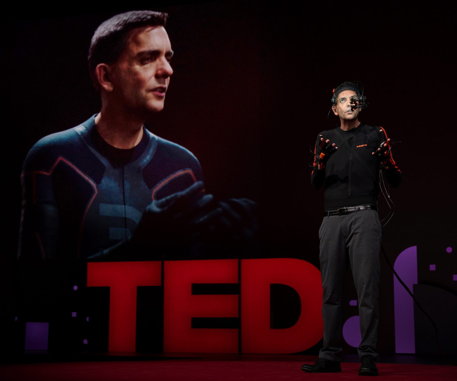 Doug Roble speaks at TED2019: Bigger Than Us. April 15 - 19, 2019, Vancouver, BC, Canada. Photo: Bret Hartman / TED