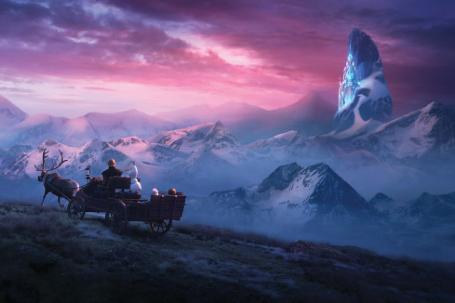 In Walt Disney Animation Studios’ “Frozen 2, Elsa, Anna, Kristoff, Olaf and Sven journey far beyond the gates of Arendelle in search of answers. Featuring the voices of Idina Menzel, Kristen Bell, Jonathan Groff and Josh Gad, “Frozen 2” opens in U.S. theaters November 22.©2019 Disney. All Rights Reserved.