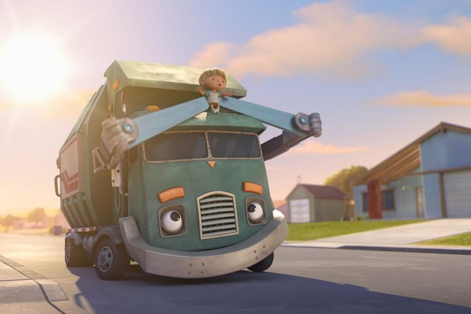 Trash Truck (L to R) Glen Keane as “Trash Truck Grandpa”, Henri Keane as “Hank” in Episode 1 of “Trash Truck”  NETFLIX © 2020