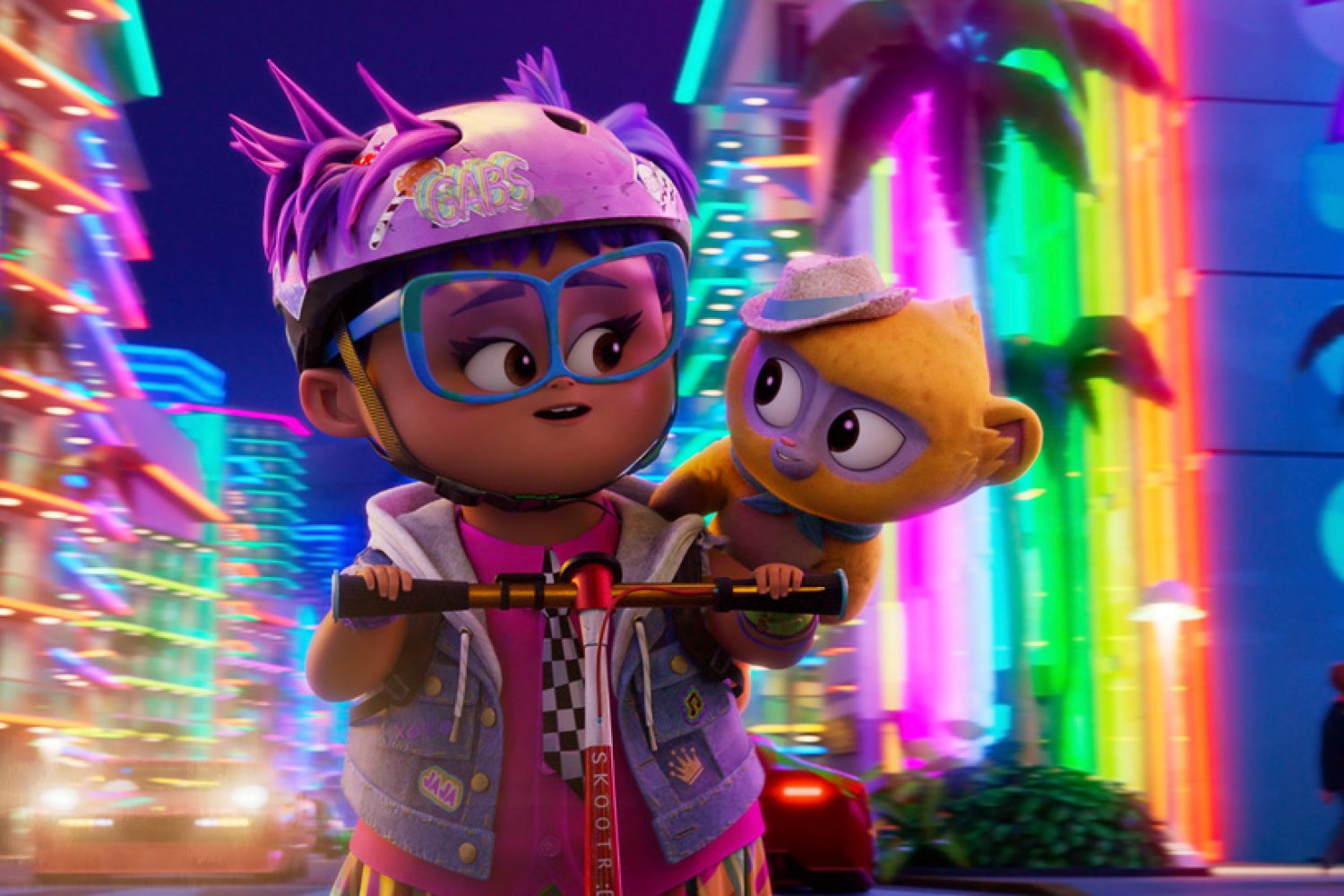 VIVO - (L-R) Lin-Manuel Miranda as Vivo and Ynairaly Simo as Gabi. ©2021 SPAI. All Rights Reserved.