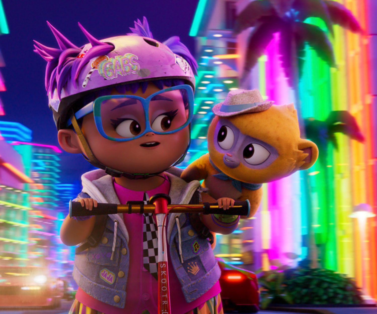 VIVO - (L-R) Lin-Manuel Miranda as Vivo and Ynairaly Simo as Gabi. ©2021 SPAI. All Rights Reserved.