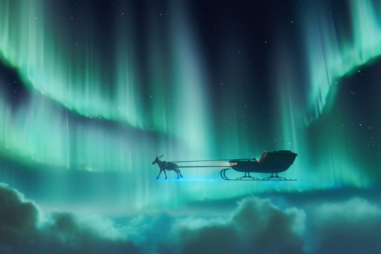 THAT CHRISTMAS - Santa (Brian Cox) and Dasher (Guz Khan) are on a mission of epic proportions in Locksmith Animation and Netflix's heartwarming comedy, THAT CHRISTMAS. Based on the charming trilogy of children's books by beloved multi award-winning writer/director Richard Curtis (Four Weddings and a Funeral, Notting Hill, Love Actually, Yesterday), THAT CHRISTMAS follows a series of entwined tales about family and friends, love and loneliness, and Santa Claus making a big mistake, not to mention an enormous number of turkeys! Cr: Netflix © 2024